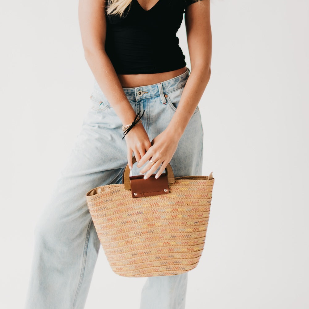 Savannah Straw Tote Bag-Tote Bag-Pretty Simple