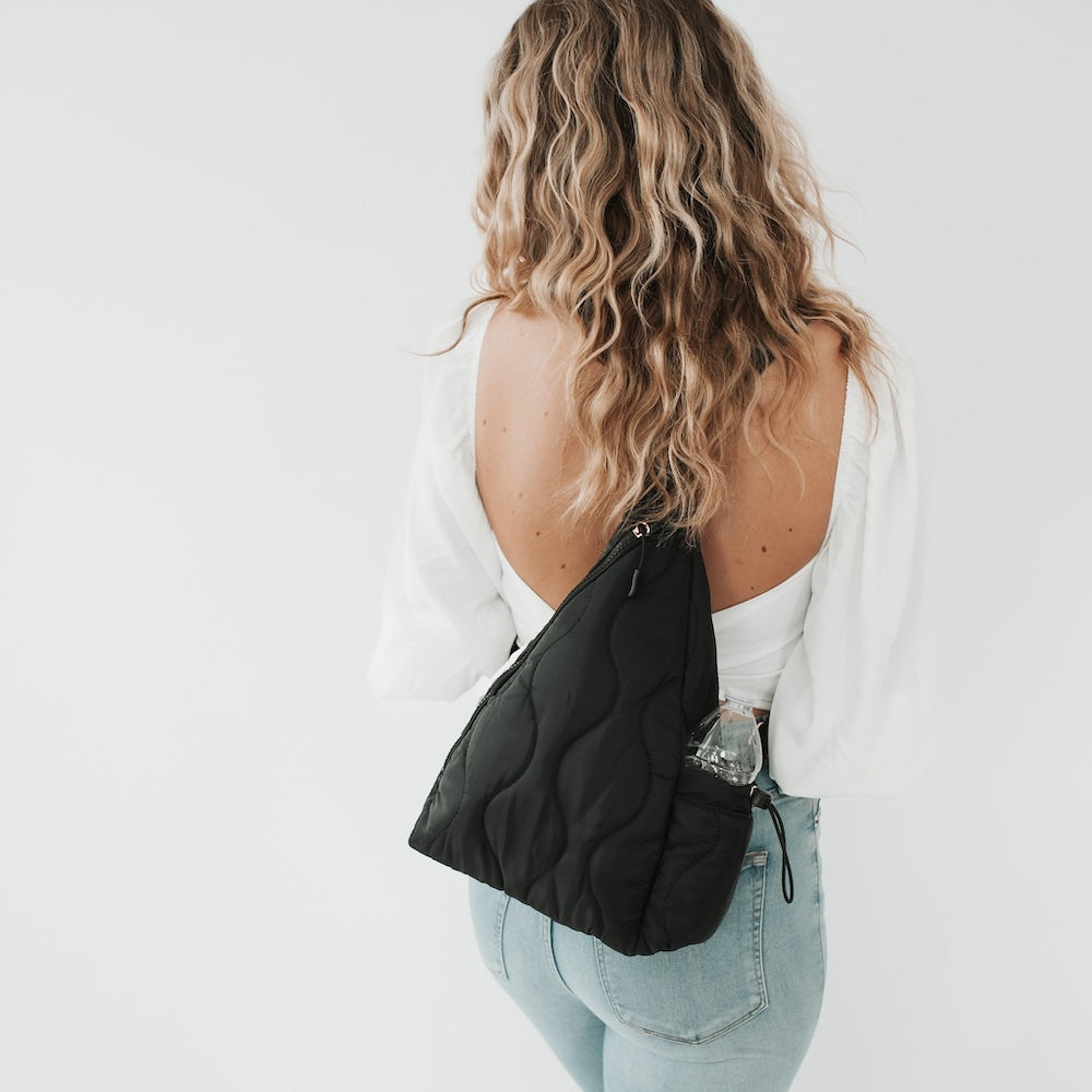 Striding Through Philly Puffer Sling Bag & Backpack-Sling bag-Pretty Simple