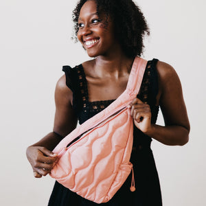 Striding Through Philly Puffer Sling Bag & Backpack-Sling bag-Pretty Simple