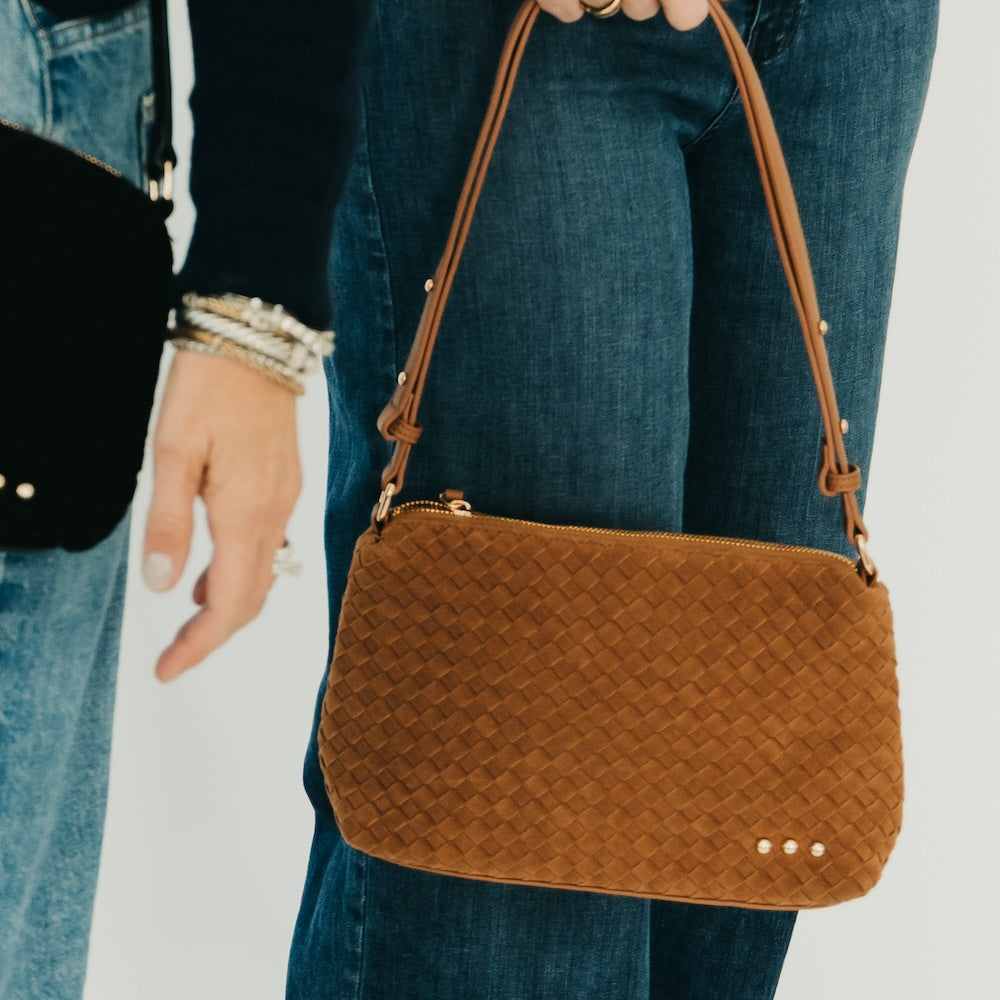 Suede Harper Hobo Shoulder Bag-Shoulder Bag-Pretty Simple