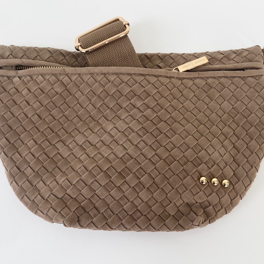 Suede Westlyn Woven Bum Bag - NEW COLORS!-Bum Bag-Pretty Simple