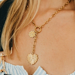 Sunburst Heart Love Pendant Necklace - WATERPROOF-Necklace-Pretty Simple