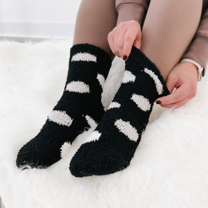 Valentine Hug Fuzzy Socks-Pretty Simple