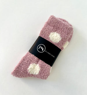 Valentine Hug Fuzzy Socks-Pretty Simple
