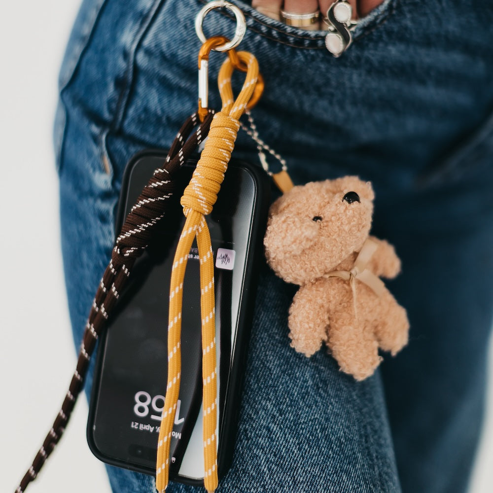 Teddy Bear Rope Charm Key Chain-Key Chain-Pretty Simple