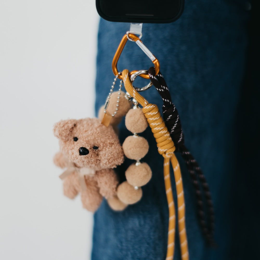 Teddy Bear Rope Charm Key Chain-Key Chain-Pretty Simple