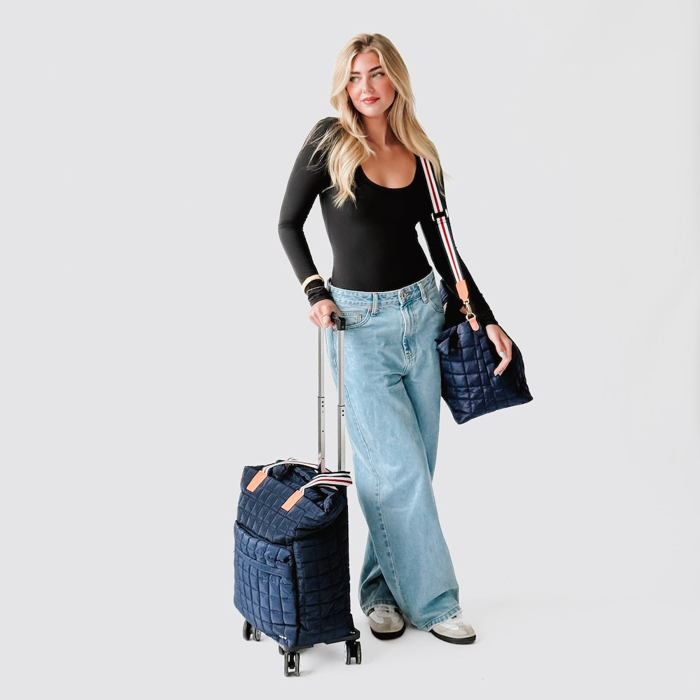 Tenley Quilted Tote Roller Bag Wholesale-Tote Bag-Pretty Simple