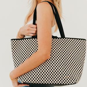 Woven Tiffany Organizer Tote Bag-Tote Bag-Pretty Simple