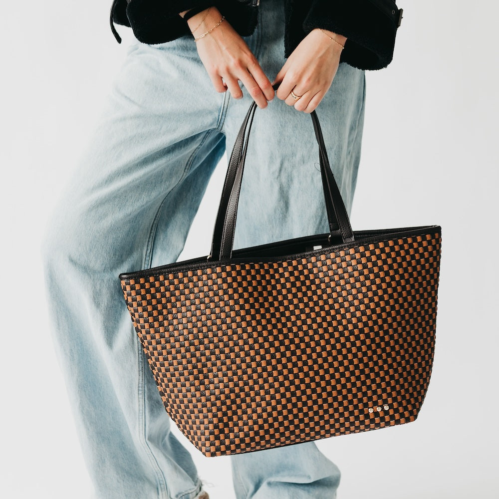 Woven Tiffany Organizer Tote Bag-Tote Bag-Pretty Simple