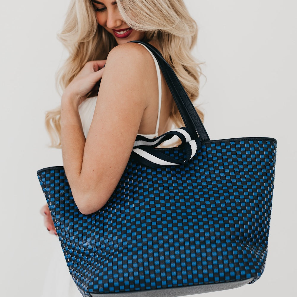 Woven Tiffany Organizer Tote Bag-Tote Bag-Pretty Simple