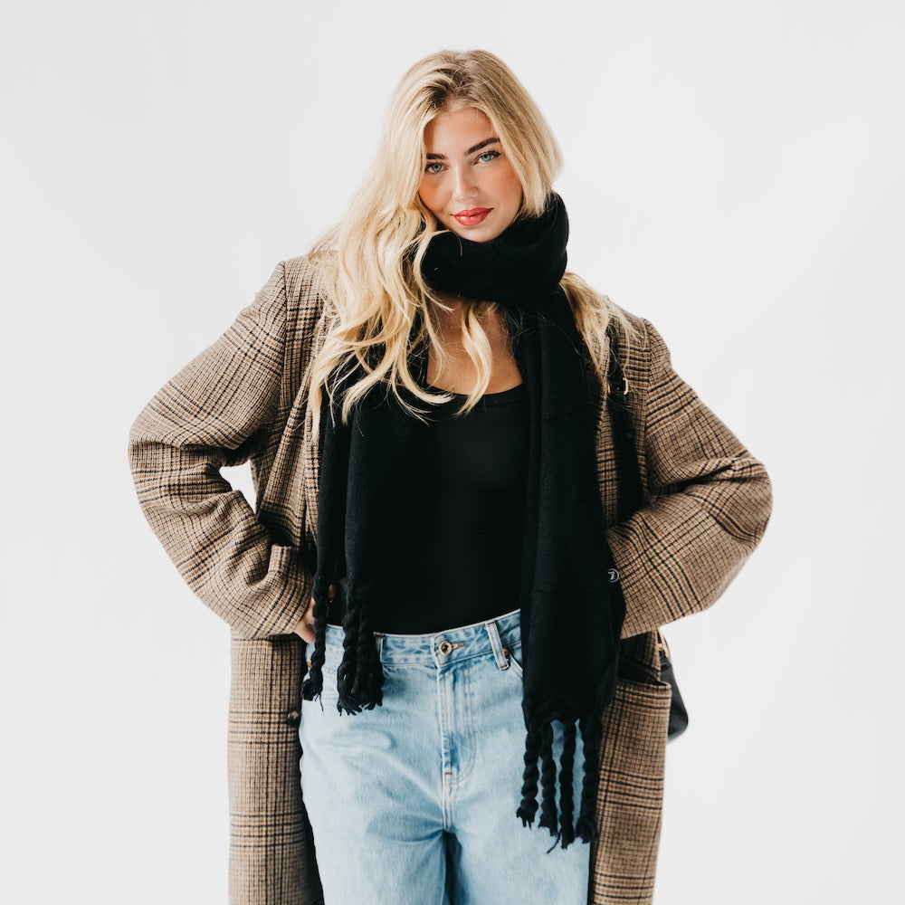 Twyla Twisted Tassel Scarf-Scarf-Pretty Simple