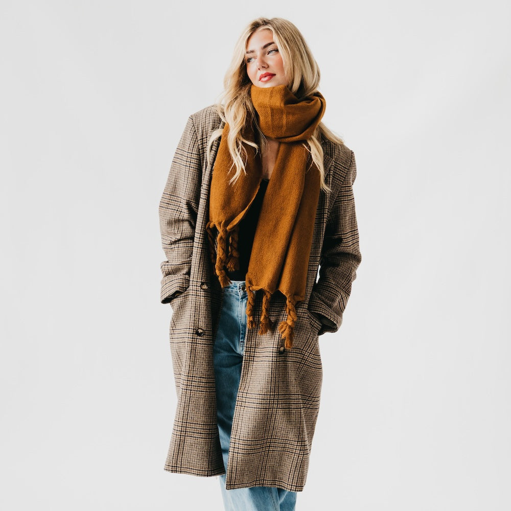 Twyla Twisted Tassel Scarf-Scarf-Pretty Simple