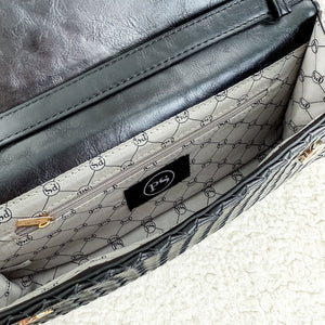 Urban Foldover Woven Clutch Crossbody-Crossbody Bag-Pretty Simple