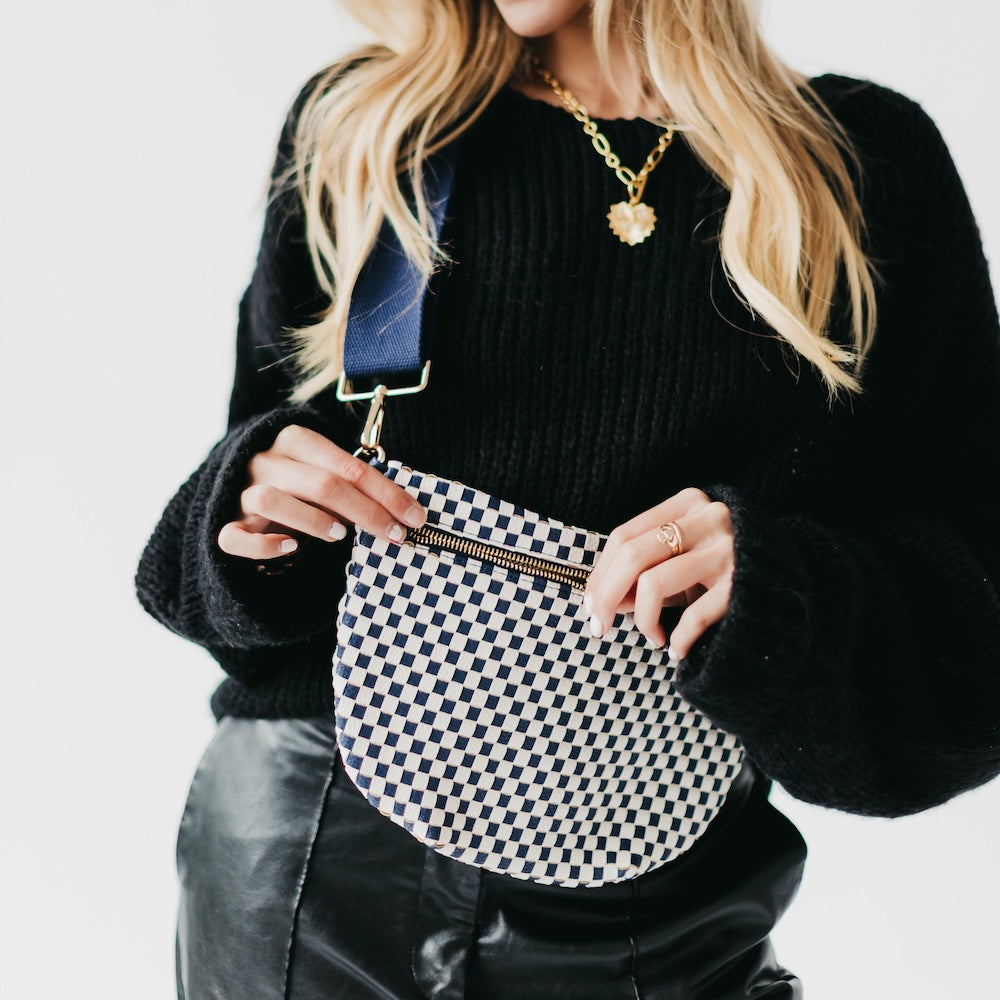 Westlyn Woven Bum Bag - NO STUDS-Bum Bag-Pretty Simple
