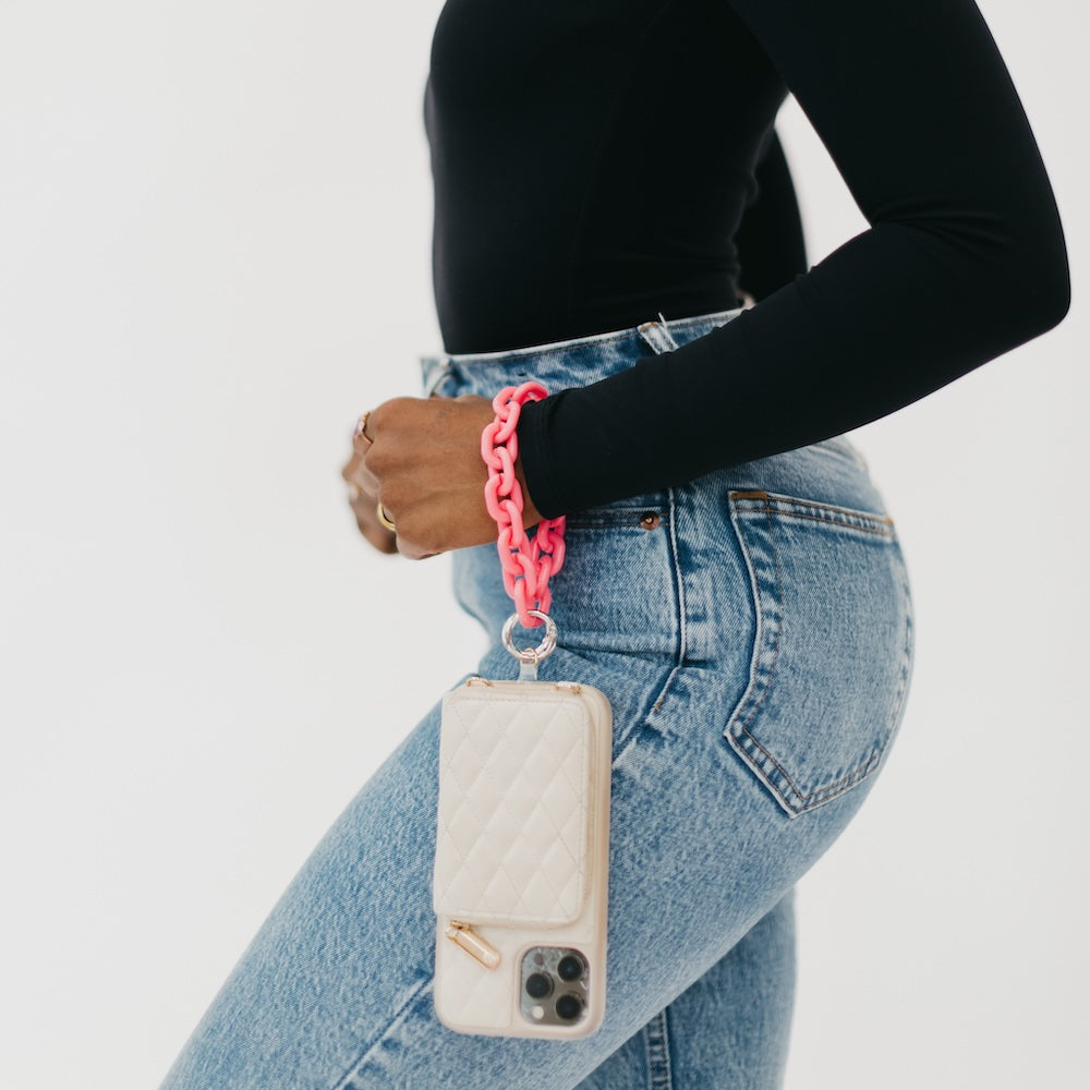 Wren Wristlet Acrylic Phone Chain Strap-Accessories-Pretty Simple