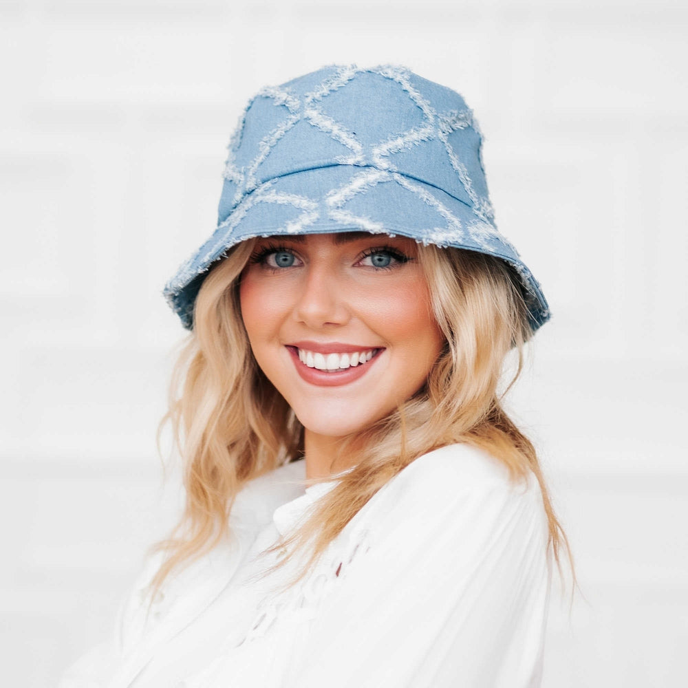 Diamond Print Bucket Hat- Wholesale - Pretty Simple
