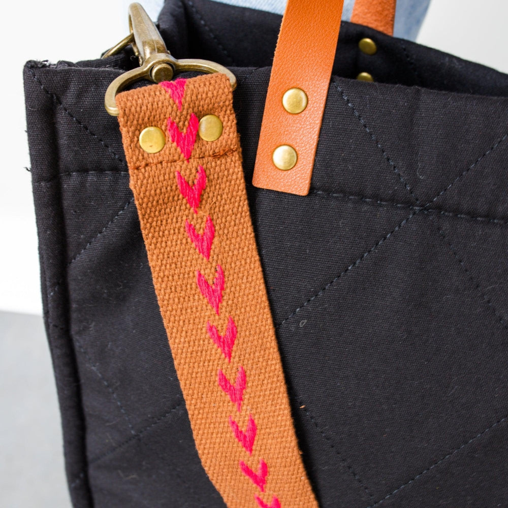 1pc Women's Arrow Jacquard Weave Bag Strap