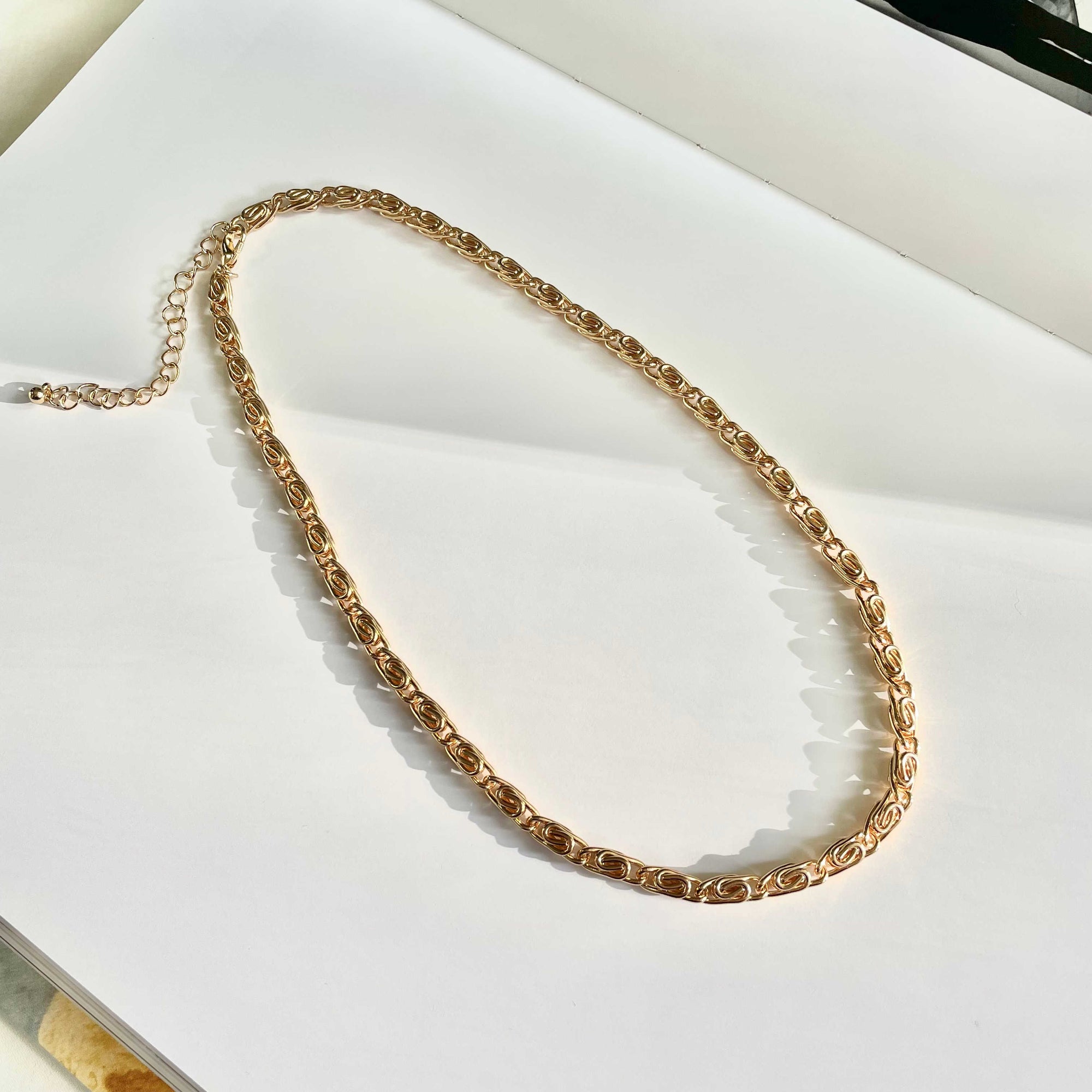 Georgia Gold Chain Necklace-Necklace-Wholesale