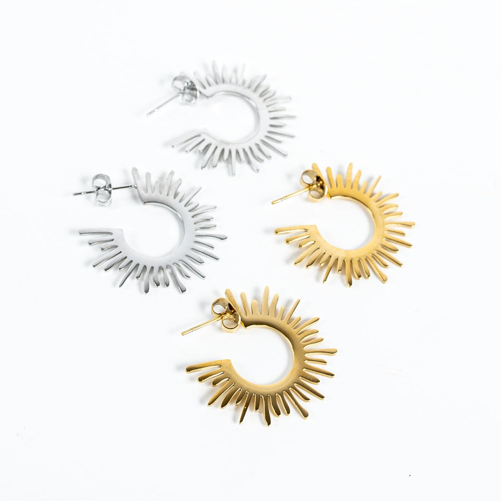 Sunburst Hoop Earring- Wholesale - Pretty Simple
