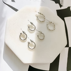 Mini Hoop Trio-Earrings-Wholesale