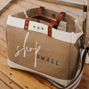 Shop Small Jute Crossbody Tote- Wholesale - Pretty Simple