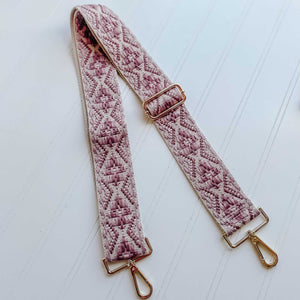 Cream willow strap with purple design