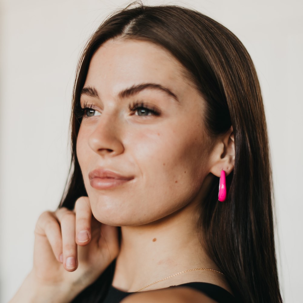 California Girl Hoop Earrings-Earrings-Pretty Simple Wholesale
