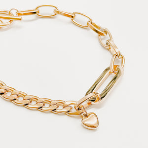 Geometric Oval Link Chain Bracelet **WATERPROOF**-Bracelet-Pretty Simple Wholesale