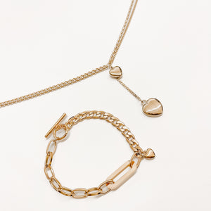 Geometric Oval Link Chain Bracelet **WATERPROOF**-Bracelet-Pretty Simple Wholesale
