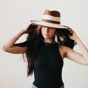 Hamptons Straw Hat-Pretty Simple Wholesale