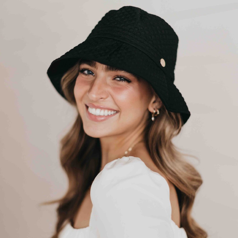 Frankie Quilted Bucket Hat Wholesale Pretty Simple Wholesale