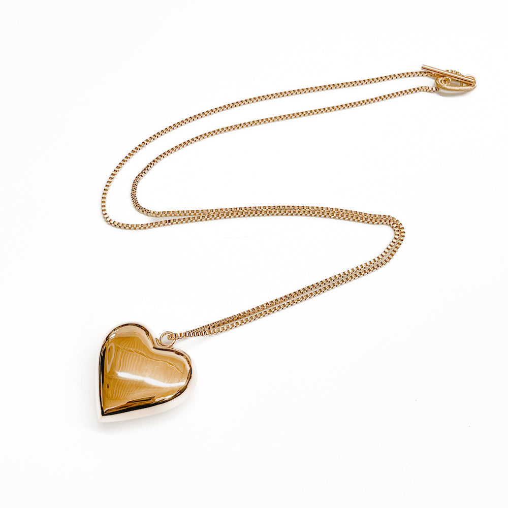 Minimalist Retro Heart Pendant Necklace-Necklace-Pretty Simple Wholesale