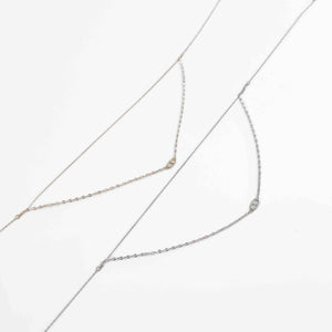 Pretty Simple Parker Oval Pendant Layered Necklace