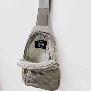Pretty Simple Pinelope Puffer Bum Bag - gray