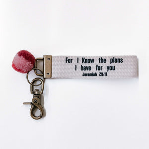 Words to Live By Canvas Keychain-Key Chain-Pretty Simple Wholesale