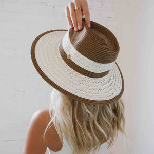 Pretty Simple Hamptons Straw Hat - adjustable straw hat