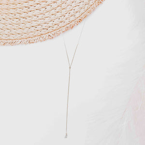 Pretty Simple Taci Crystal Teardrop Y Necklace