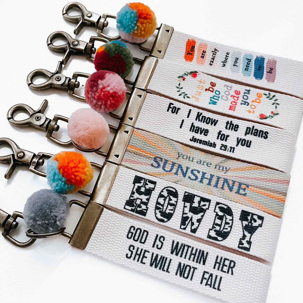 Words to Live By Canvas Keychain-Key Chain-Pretty Simple Wholesale
